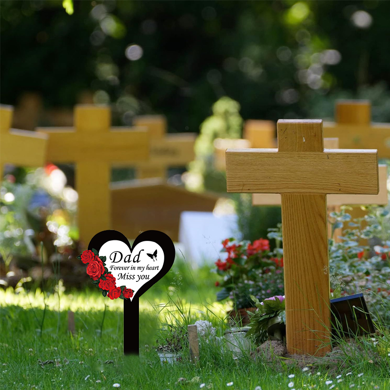 2024 Cemetery Memorial Heart S - Yard Sign Blank recension och pris
