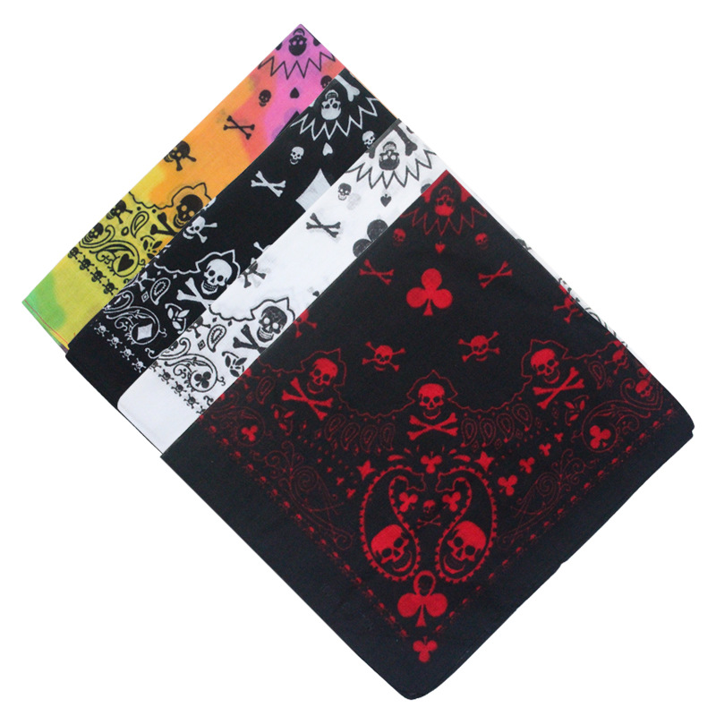 55cm White Black Red Skull Pok - Bandana Blank White recension och pris