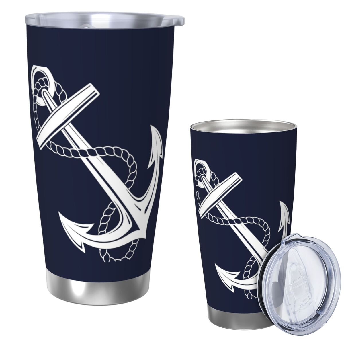 Anchor Nautical White & Navy S - Tumbler 20Oz White recension och pris